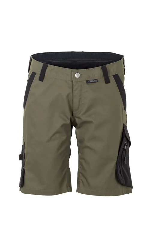 Rabatt Damen-Shorts Norit, schwarz-oliv, Gr. M