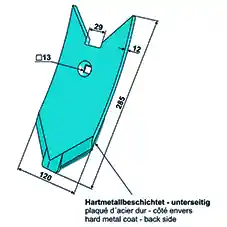Scharspitze p. f. Lemken Karat + Kristall, 12 mm Schnäppchen