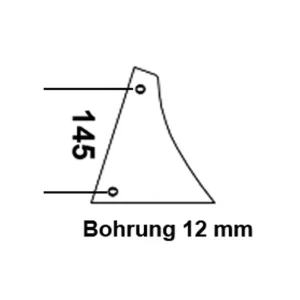 Kracherpreis Streichblech-Vorderteil p. f. Kuhn / Huard 619060, rechts