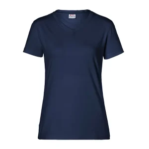 Top-Seller Damen T-Shirt, V-Ausschnitt, dunkelblau, Gr. XL