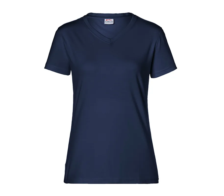 Damen T-Shirt, V-Ausschnitt, dunkelblau, Gr. 3XL Top-Seller