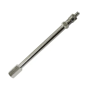 Markenware Starre Ventilverlängerung aus Messing 100 mm, vernickelt