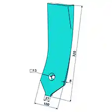 Scharspitze p. f. Pöttinger 80 x 12 mm Finale Aktion