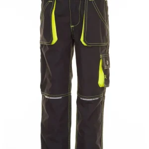Sichere Zahlung Kinder-Bundhose "Junior" anthrazit-gelb, Gr. 146/152