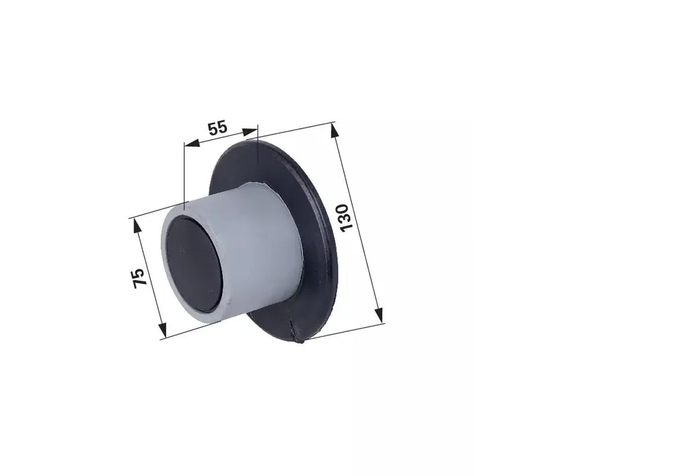 Sonderangebot Stützrolle 75 x 55/130 M16 mit Flansch, p. f. Grimme