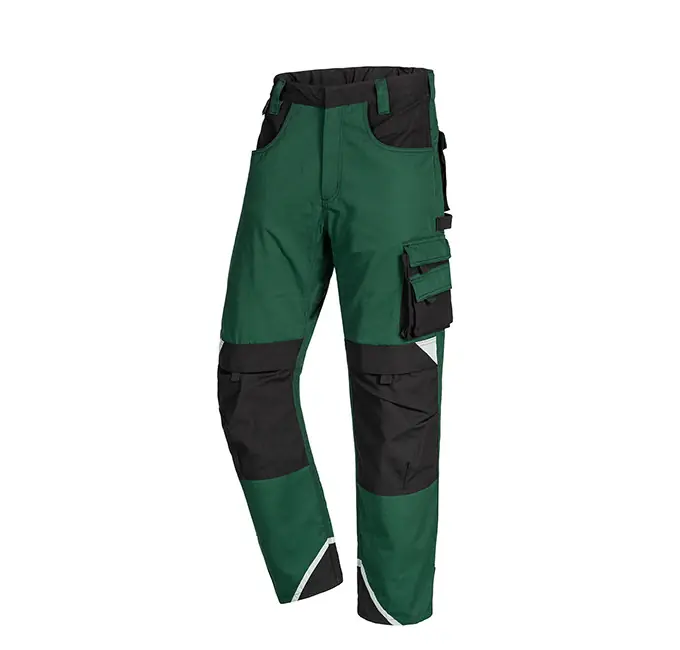 Rabatt Arbeitsbundhose Motion Tex Plus, Grün/Schwarz, Gr. 48
