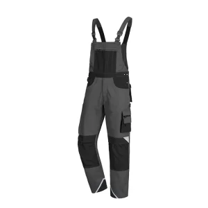 Latzhose Motion Tex Plus, Grau/Schwarz, Gr. 48 Direktkauf