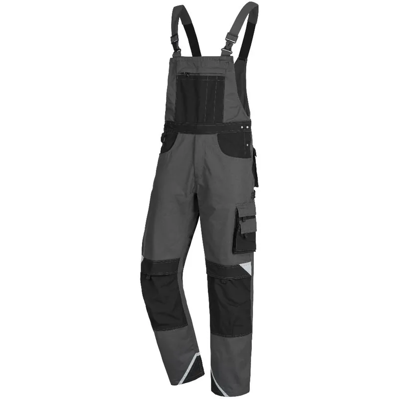 Latzhose Motion Tex Plus, Grau/Schwarz, Gr. 58 Letzte Chance