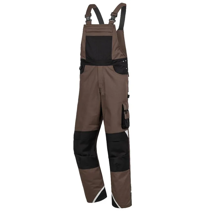 Ausverkauf Latzhose Motion Tex Plus, Braun/Schwarz, Gr. 58
