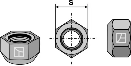 Mutter für Frontladerzinken M24 x 1,5 mm Echt