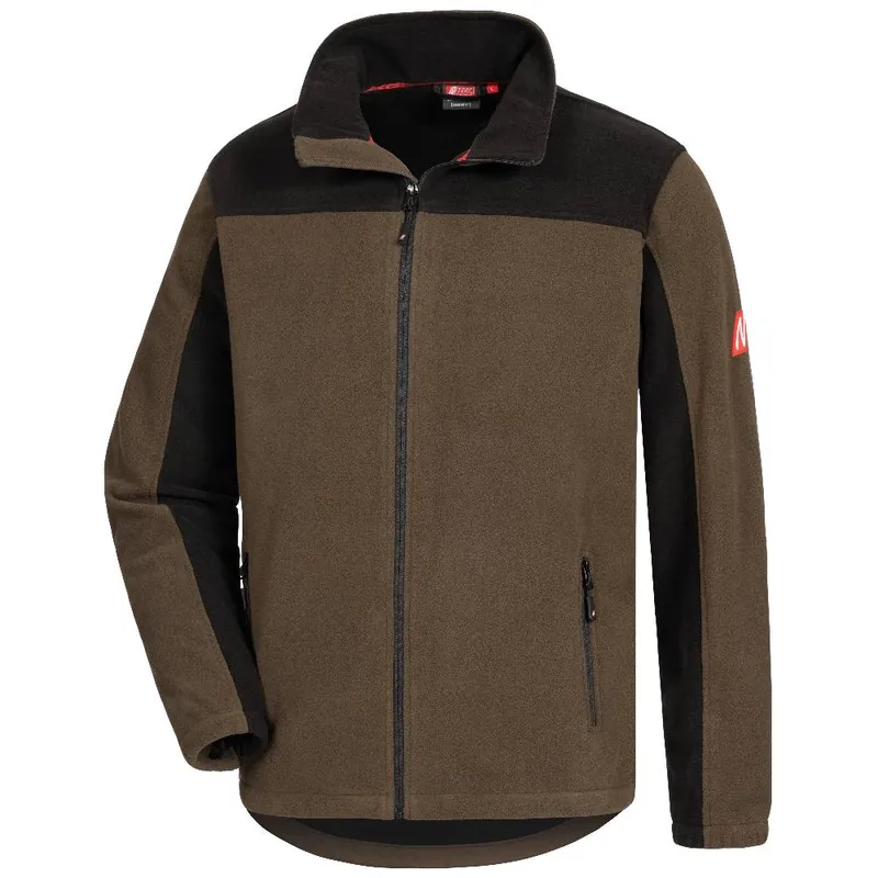 Fleecejacke Motion Tex Plus, Braun/Schwarz, Gr. L Solange Der Vorrat Reicht