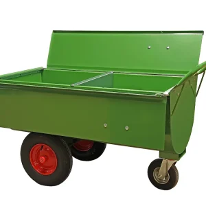 Nur Für Kurze Zeit Futterwagen mit Trennwand und Deckel, 250 LL, grün