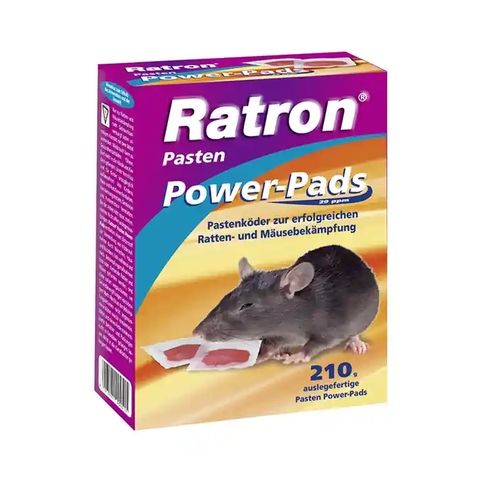 Rattenköder "Ratron Pasten Power-Pads" 29 ppm, Bro Beliebt