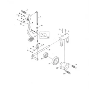 Schneller Versand Zugfeder Kupplungs. - Bremspedal TE-Serie