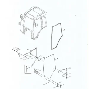 Versand Am Gleichen Tag Glas Tür links Foton TE254 mit gerade Frontscheibe