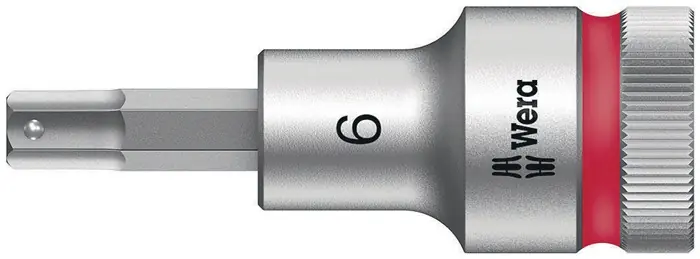 Heißes Angebot Steckschlüsseleinsatz 8740 C HF 1/2 Zoll SW 6mm L.60mm WERA