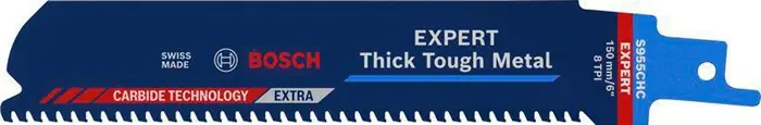 Markenware Säbelsägeblatt Expert Thick Tough Metal L.150mm B.25mm TPI 8 3mm 10 St./Karte