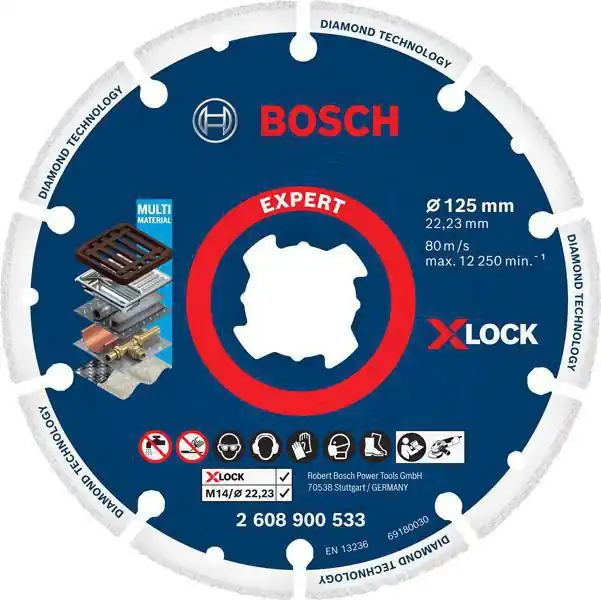 Geprüft Diamanttrennscheibe Expert Diamond Metal Wheel X-LOCK D.125mm Bohr.22,23mm