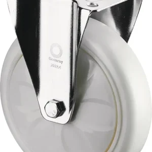 Top-Angebot Bockrolle D.200mm Trgf.300kg Ku.Platte L135xB110mm Farbe Rl.weiß BS ROLLEN