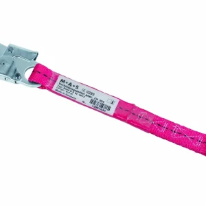 Heißes Angebot MAS Verbindungsmittel Band B3 mit Haken MAS 51 und Schlaufe 0,4 Meter lang zum leichteren Anschlagen an z.B Höhensicherungsgeräten