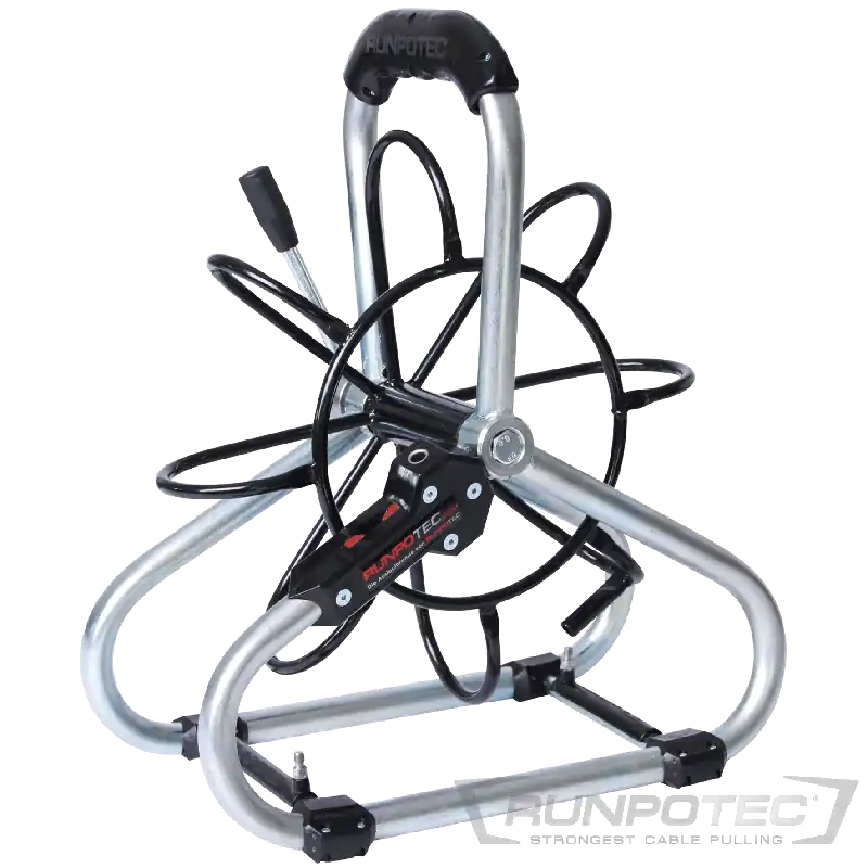 Runpotec Stahlhaspel Ø 330 mm verzinkt/pulverbeschichtet inkl. Doppelauslaufsystem Rabatt
