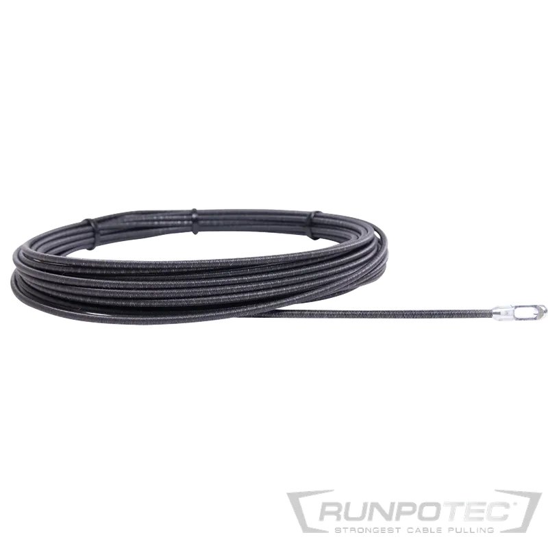 Runpotec Metallspirale 25 m Ø 4 mm inkl. Spezialösenkopf Preisknaller