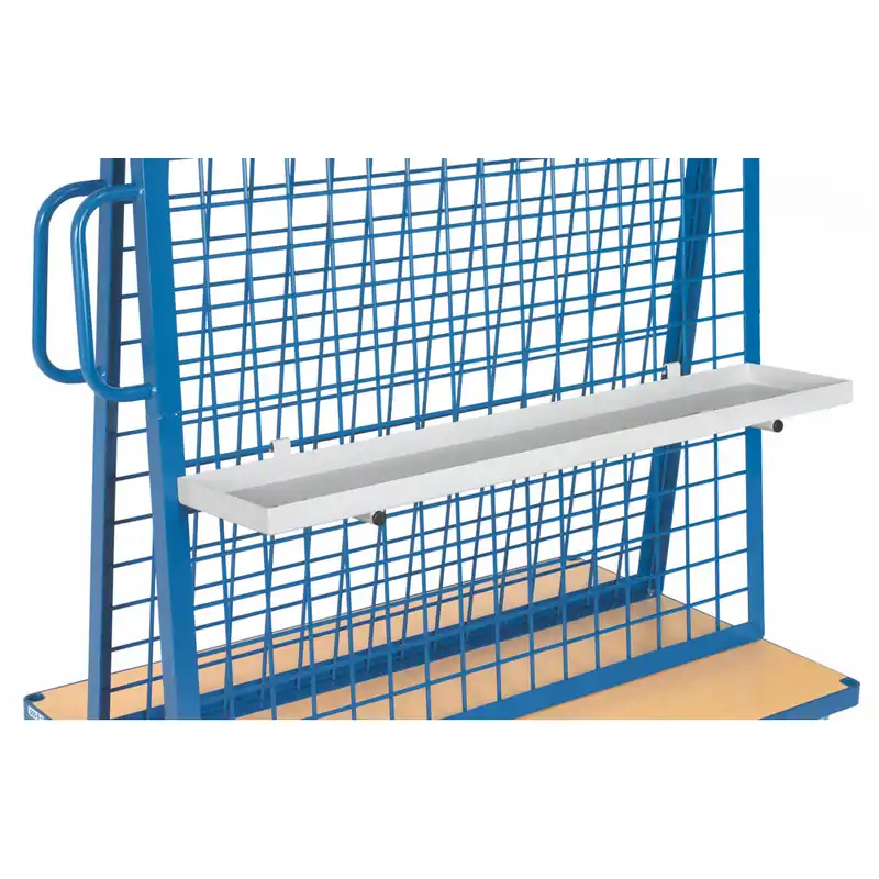 fetra Materialwanne Tragkraft 50kg pulverbeschichtet grau/RAL 7035 LxBxH 1200x250x40mm Rabatt