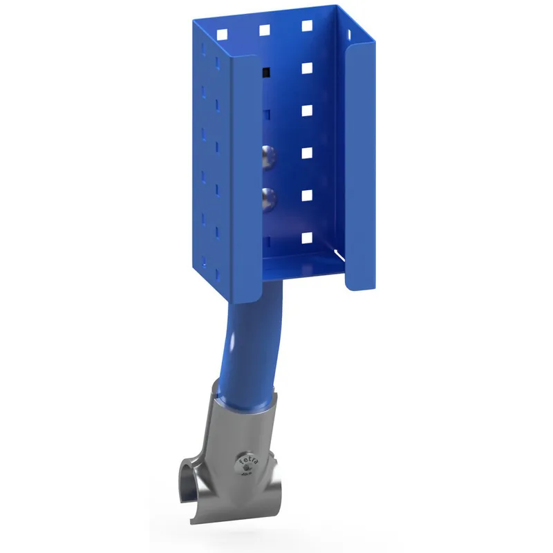 Expressversand fetra Flaschenhalterung 500ml Stellfläche B70 x T55 mm blau RAL 5007 f.Euro-Flaschen