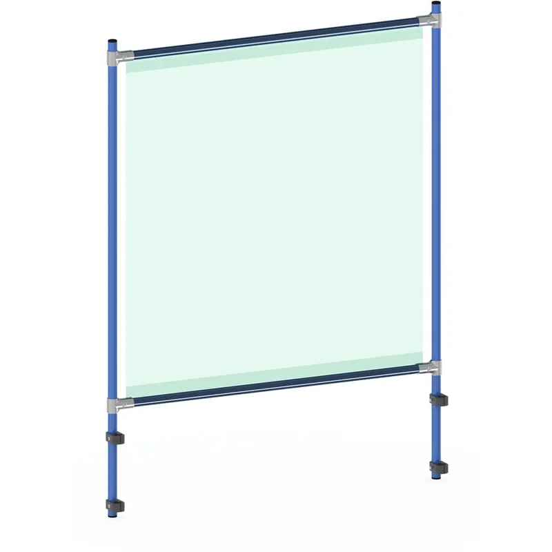 Nur Für Kurze Zeit fetra Infektionsschutzrahmen-Anbausatz L1066xH1410xT49mm G.8,9kg pulverbeschichtet blau RAL 5007 f.2622-3672/4822-4842/5837-5838