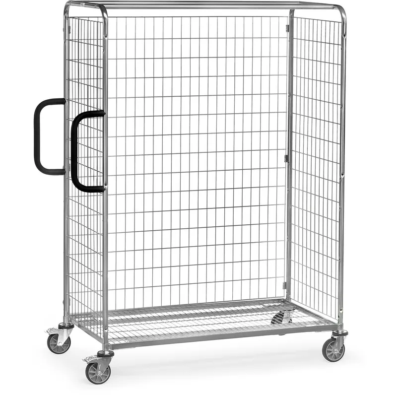 fetra Rückwand als Längswand einhängbar Drahtgitter verzinkt passend für Kommissionierwagen L1091xB610xH1625mm Geprüft
