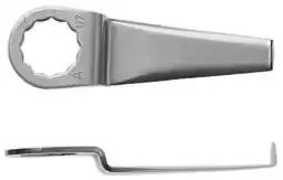 FEIN Schneidmesser ger. Form Schneiden-L.65/8mm Gesamt-L.85mm Winkelschneide 2 St Echt