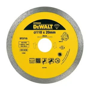 Preisknaller DeWalt Diamant-Trennscheibe, 110x20,0 mm, Fliesen,