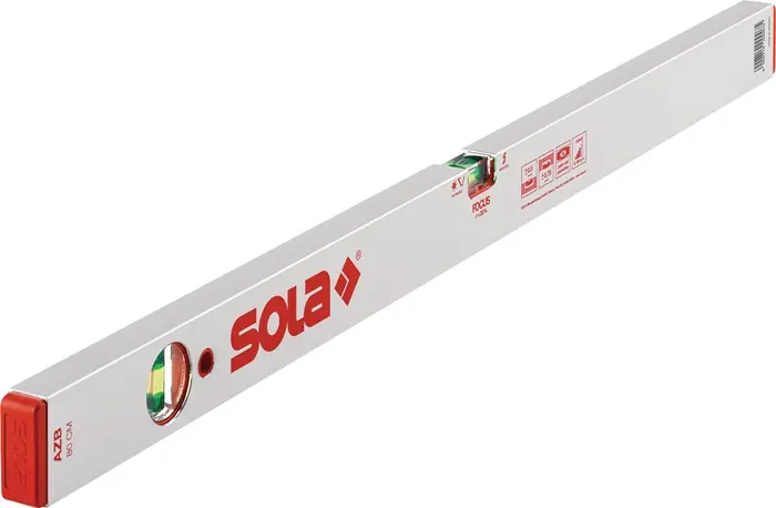 Markenprodukt Wasserwaage AZB 120cm Alu.silber 0,5 mm/m 0,50 mm/m SOLA