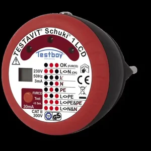 Testboy Steckdosenprüfgerät Schuki 1 LCD Abverkauf