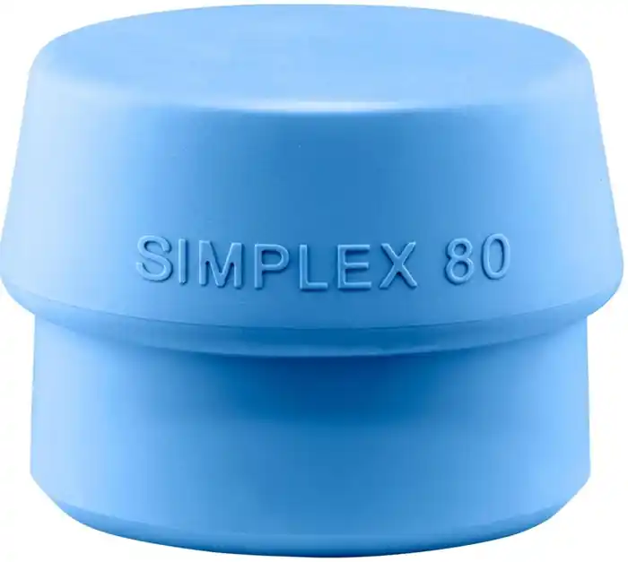Schonhammerkopf SIMPLEX Kopf-D.80mm TPE-soft blau weich HALDER Super-Preis