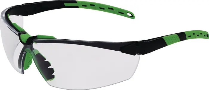 Schutzbrille Sprinter EN 166 EN 170 Bügel schwarz/grün,Scheibe klar PC PRO FIT Nur Für Kurze Zeit