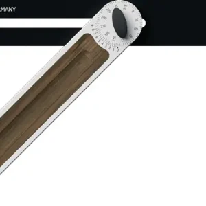 Neue Ware Schmiege Alu-Line 505-330 Schienen-L.330mm Alu.m.Nußbaumeinlage ULMIA