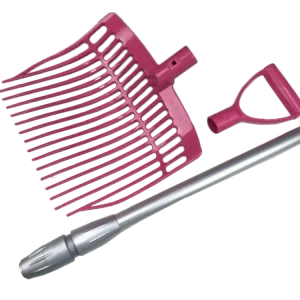 Neuheit LISTER Mistgabel Set Mini pink 839 mit längenversellbaren Teleskop-Aluminium Stiel