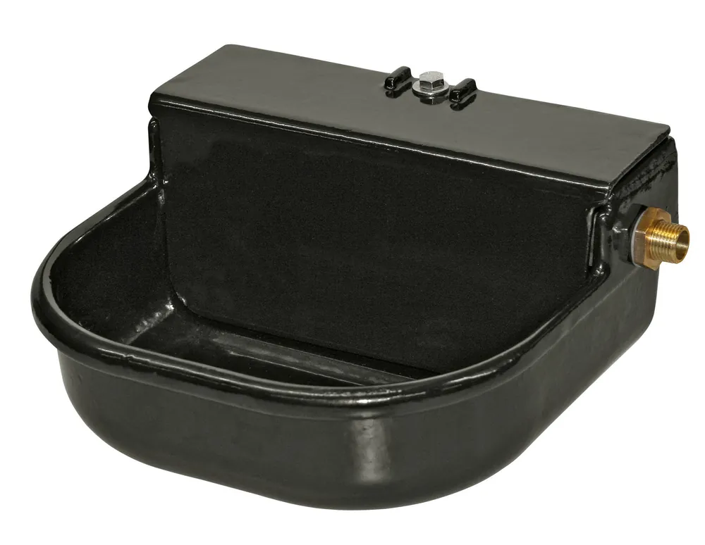 Sale Kerbl Schwimmertränke - 3-Liter - emailliert,schwarz m. Ablaufst