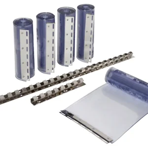 Kerbl PVC-Streifenvorhangset 300 transparent 300x3mm - 225cm Beliebt