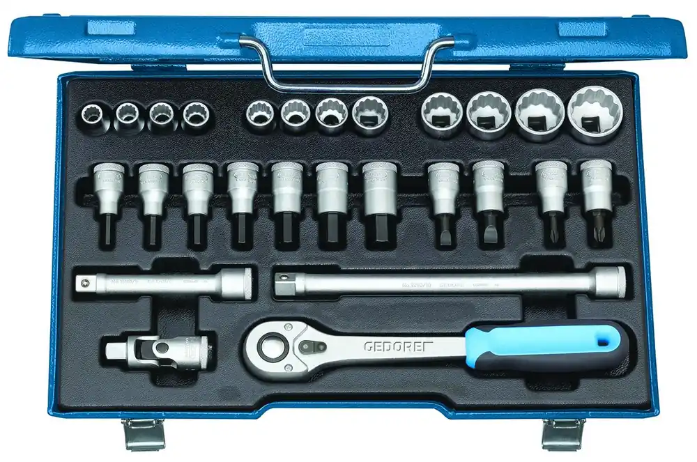 GEDORE 19 D IMU-10 Steckschlüssel-Satz 1/2" 27-teilig UD-Profil 11232 mm Sonderaktion
