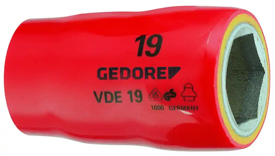 GEDORE 19 VDE 30 VDE-Steckschlüsseleinsatz 1/2" 6-kant 30 mm Preiswert