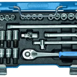 GEDORE IMU-10 30 Steckschlüssel-Satz 3/8" 26-teilig 6-kant IN-IS-PH Abverkauf