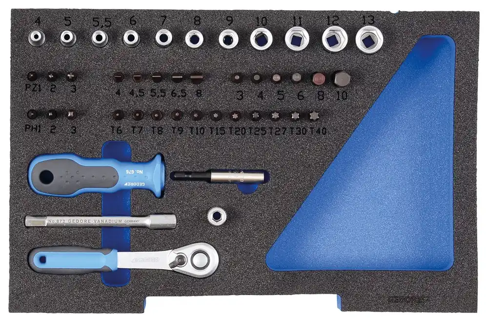 Mega-Angebot GEDORE Steckschlüssel-Satz 1/4" in 1/2 L-BOXX 136 Modul 44-teilig