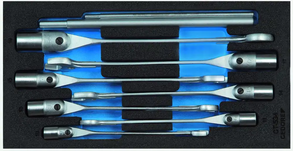 Neue Ware GEDORE 1500 CT1-534 Maul-Steckschlüssel-Satz in Check-Tool-Modul