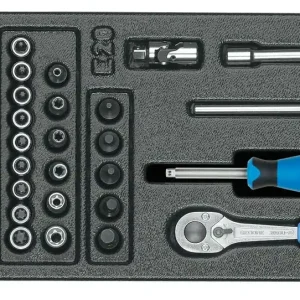 Markenprodukt GEDORE Steckschlüssel-Sortiment 1/4" in 1/3 ES-Modul