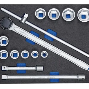 GEDORE CT3-32 2005 Steckschlüssel-Sortiment 3/4" in Check-Tool-Modul 14-teilig Versand Am Gleichen Tag