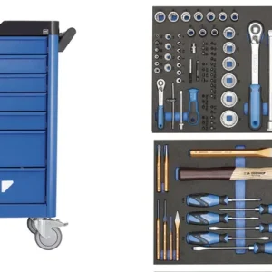 Angebot GEDORE Werkzeugwagen workster smartline mit 147-teiligen Werkzeugsortiment