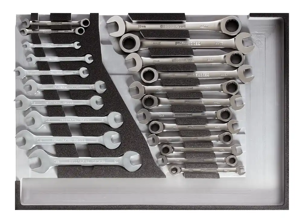 Begrenztes Angebot GEDORE red Schraubenschlüsselsatz 1/1 CT-Modul 22-teilig