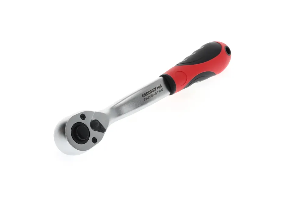 Super-Preis GEDORE red 2K-Umschaltknarre 1/2" gekröpft 255 mm Rückschwenkwinkel 10°